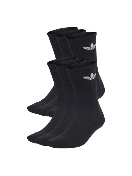 ADIDAS ORIGINALS Nogavice Trefoil Cushion črna bela