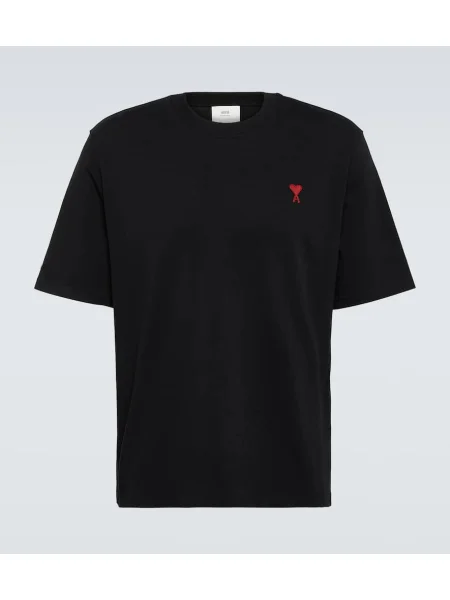 Hímzett póló Ami Paris fekete