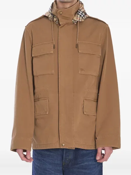 Яке Burberry кепър кафяво