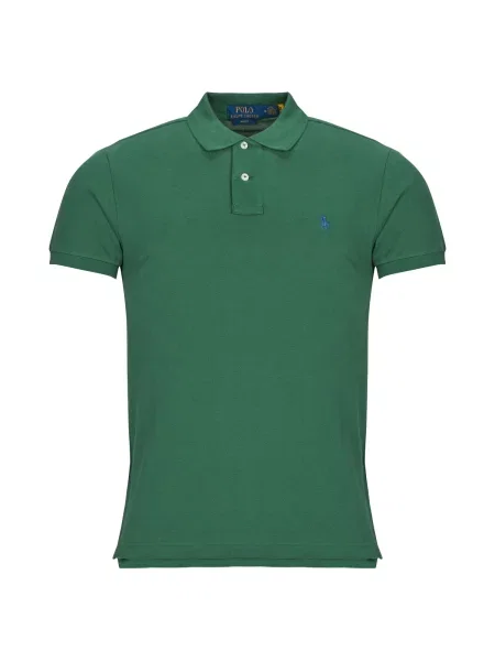 Polo majica Polo Ralph Lauren s kratkimi rokavi z mrežo zelena