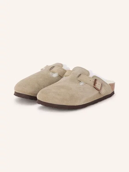 Birkenstock Klapki Boston beige beżowe