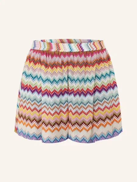 Missoni Krótkie Spodenki Z Dzianiny Z Błyszczącą Przędzą rot czerwone