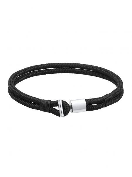 KUZZOI Náramok / strieborná čierna