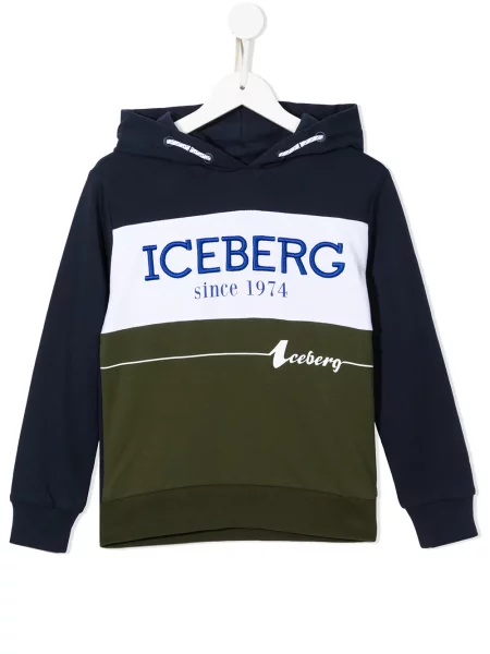 Bluza z kapturem dziecięca Iceberg zielona