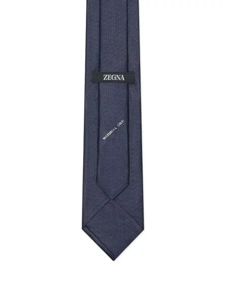 Cravată Zegna de mătase albastru