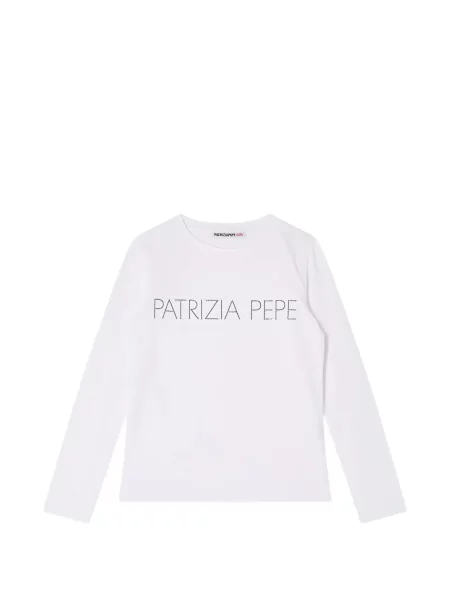 Koszulka dziecięca Patrizia Pepe Girl biała