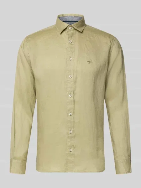 Koszula z lnu o kroju slim fit z kołnierzykiem typu cutaway Fynch-hatton
