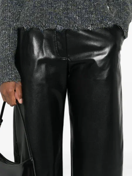 Pantaloni Pinko din piele negru