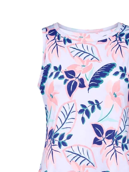Rochie Columbia cu model floral cu imagine violet