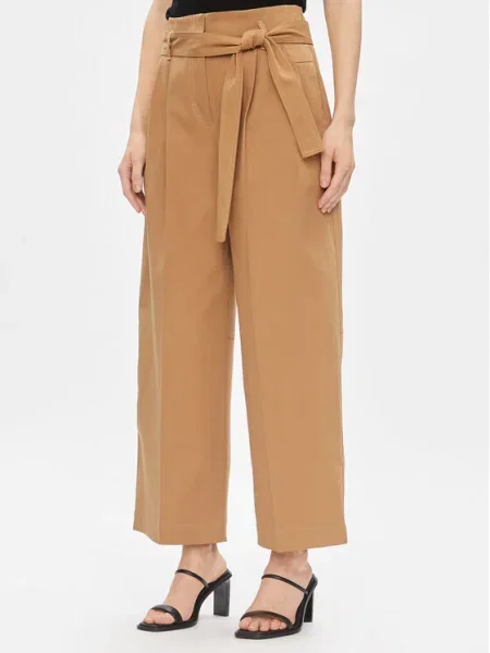 Boss Szövet nadrág Tenoy Bézs Tapered Fit fekete