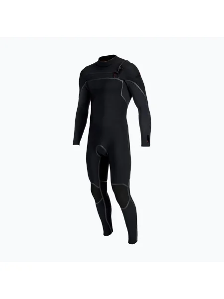 Costum de înot pentru bărbați O'Neill Hyperfreak Fire Chest Zip Full black/black negru