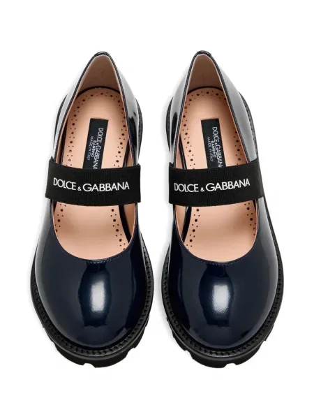 Balerinki dziecięce Dolce And Gabbana niebieskie