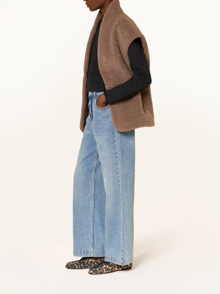 Mrs & Hugs Jeansy Straight blau niebieskie
