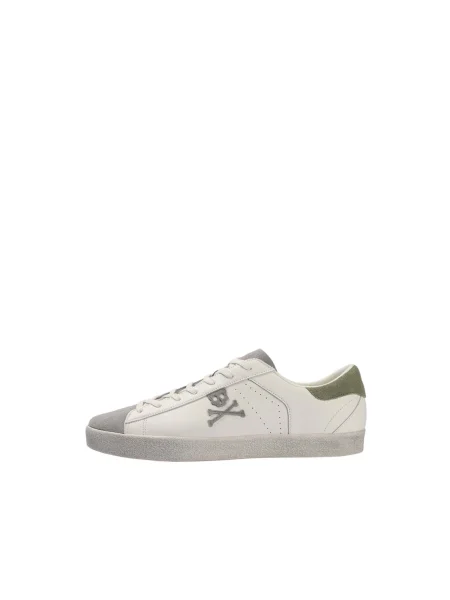 Scalpers Tenisky Schenry khaki bílá