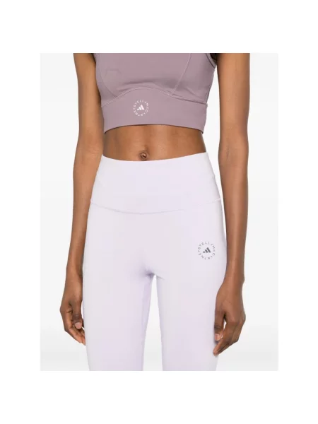 Adidas By Stella Mccartney Legginsy Adidas By Stella Mccartney lila fioletowe