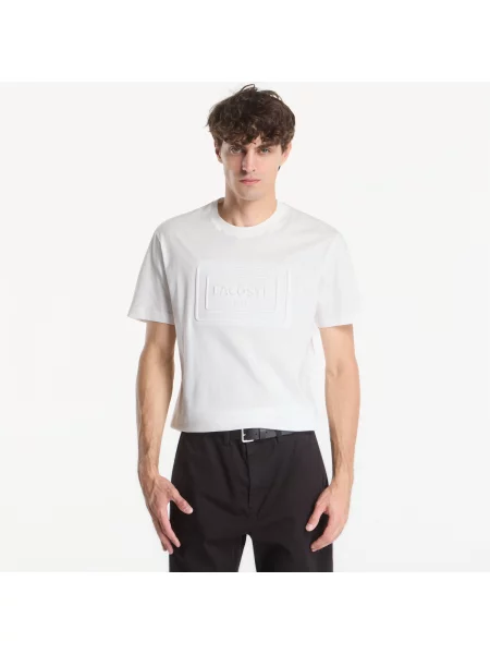 Tricou Lacoste Crewneck T-Shirt Flour L alb