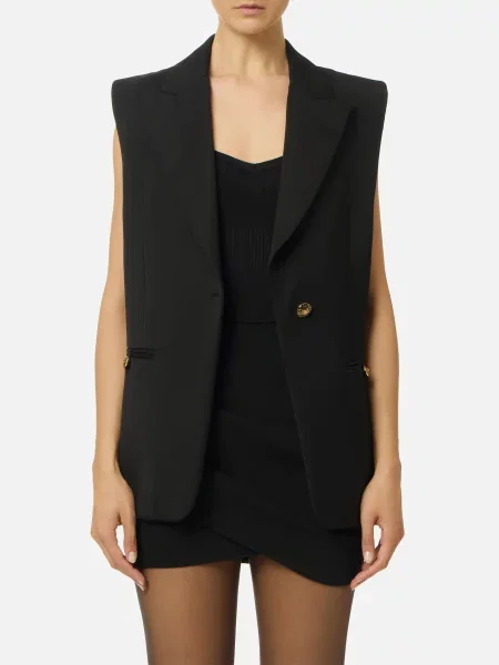 Жилет Elisabetta Franchi чорний
