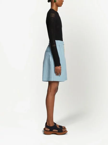 Lněné kraťasy Proenza Schouler White Label bílé
