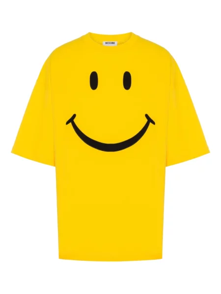 Tricou Moschino cu imagine galben