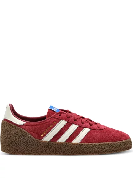 Dlouhé semišové zateplené tenisky Adidas hnědé
