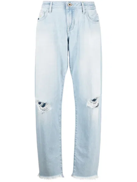 Džinsai Jacob Cohën su nubrozdinimais mėlyna