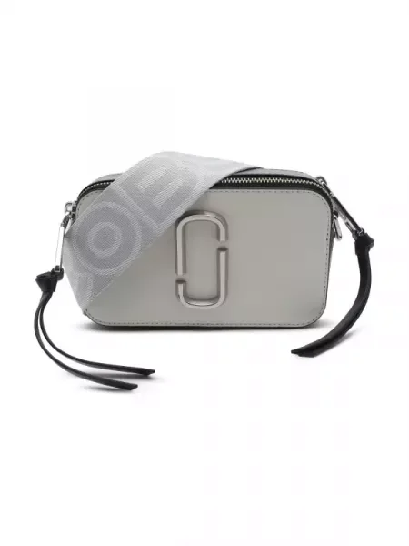 Marc Jacobs De piele geantă poștaș THE SNAPSHOT alb