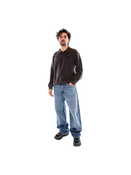 Levi's® Koszulka Polo Z Dzianiny O Luźnym Kroju braun brązowa