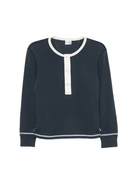 Dzianinowy sweter Chloe niebieski