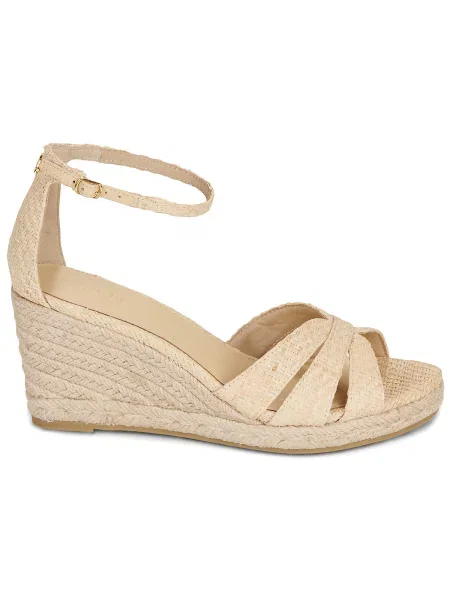 Espadrile Lauren Ralph Lauren cu pană bej