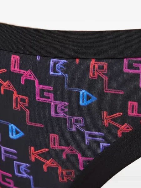 Bikini Karl Lagerfeld cu imagine negru