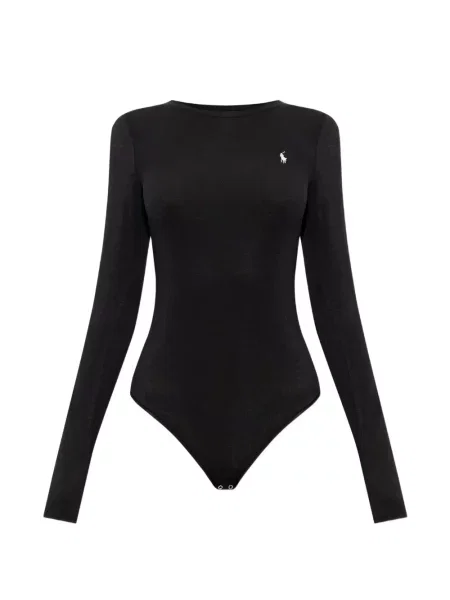 Lung body Polo Ralph Lauren cu autograf alb
