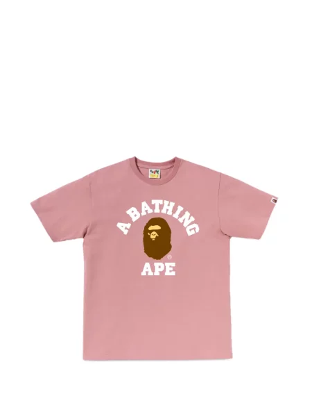 Scurt tricou A Bathing Ape® cu mâneci scurte roz
