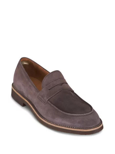 Pantofi loafer Officine Creative din piele de căprioară gri