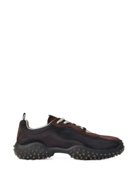 Sneakerși Miu Miu din piele de căprioară maro