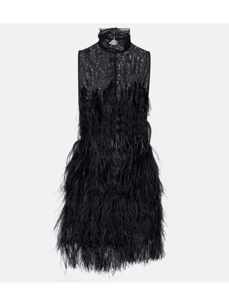 Rochie The Attico cu broderie negru