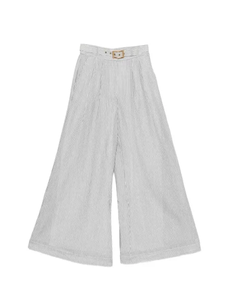 Pantaloni palazzo Zimmermann cu dungi alb