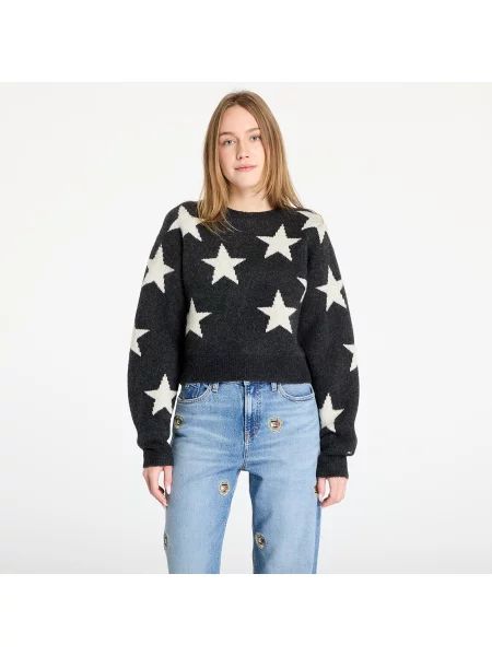 Sweter Tommy Jeans Star Patern Sweater Black XS czarny