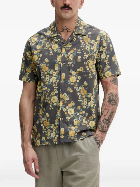 Scurt cămașă Hurley cu model floral cu imagine gri