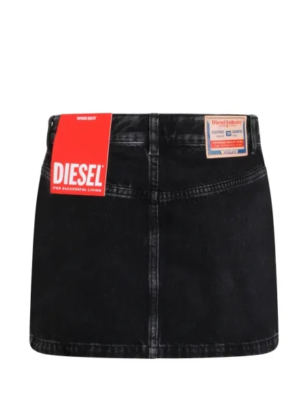 Trumpas mini sijonas Diesel juoda
