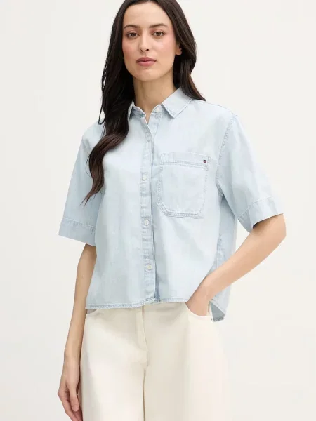 Tommy Hilfiger košile džínová modrá