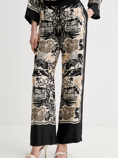 ERMANNO Firenze spodnie z czarne