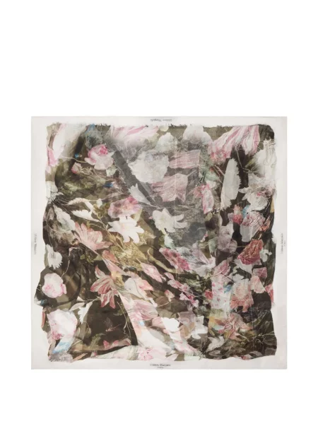 Fular Maison Margiela cu model floral cu imagine