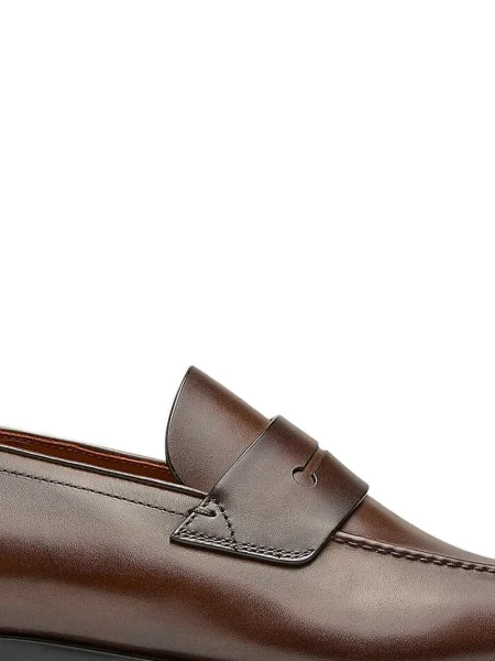 Pantofi loafer Zegna din piele maro