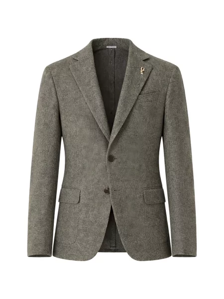 Sacou Pal Zileri cu model herringbone verde