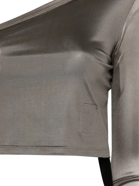 Top Rick Owens Drkshdw cu un umăr gol gri