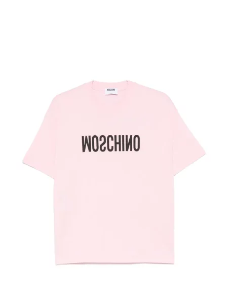 Tricou Moschino cu imagine roz