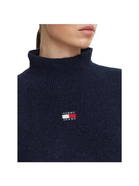 Tommy Jeans sveter dámsky s vlnou modrá
