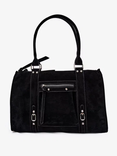 Geantă Flora & Co din piele negru