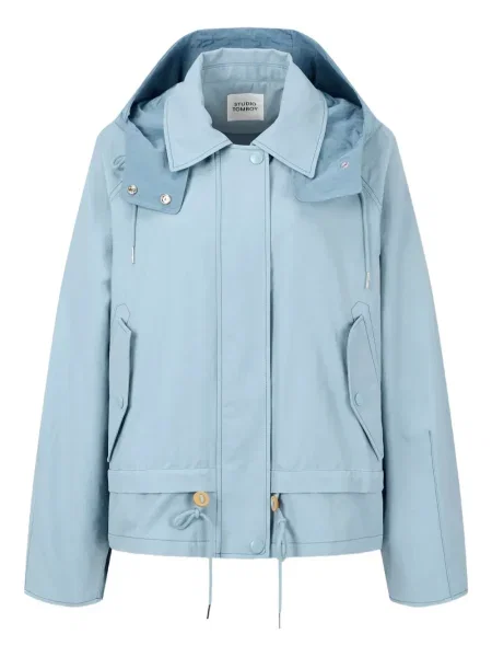 Geacă Studio Tomboy cu glugă albastru