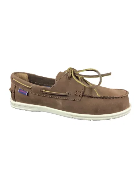 Półbuty Sebago skórzane brązowe